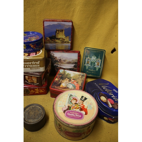 35 - Selection of Tins, Several Vintage