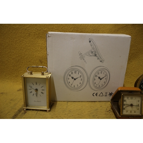 42 - Selection of Clocks including Carriage and Travel