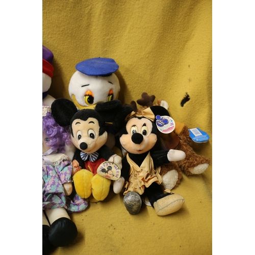 47 - Bundle of Soft Toys including Disney Original Mickey & Minnie