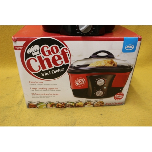 8 - JML Go Chef 8 in 1 Cooker in Box - Like New