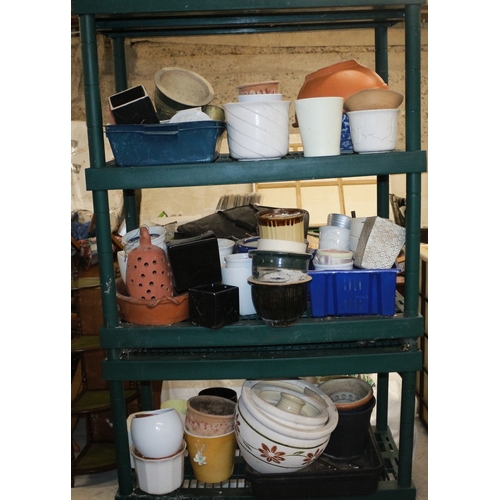 155 - Large Selection of Plant Pots (Racking Not Included)