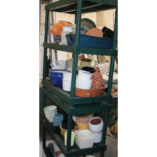 155 - Large Selection of Plant Pots (Racking Not Included)