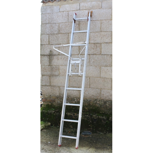 166 - Multi Rung Step Ladder Made from Aluminium plus Rest