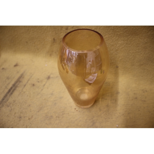 182 - Golden Glass Vase - 29cm Tall