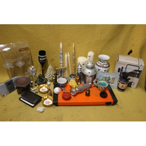 208 - Large Selection of Mixed Items including Hot Plate, Candles and Far Too Much Too Mention