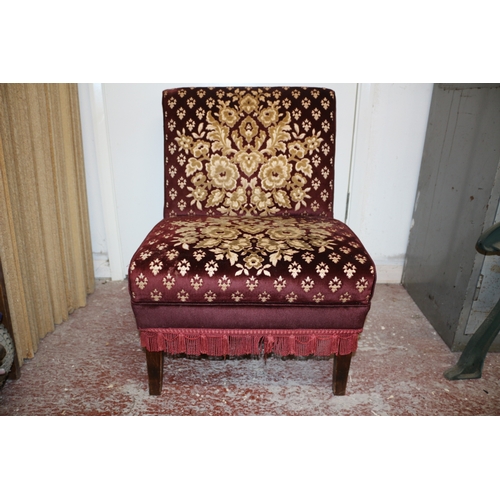 225 - Vintage Low Back Bedroom Chair