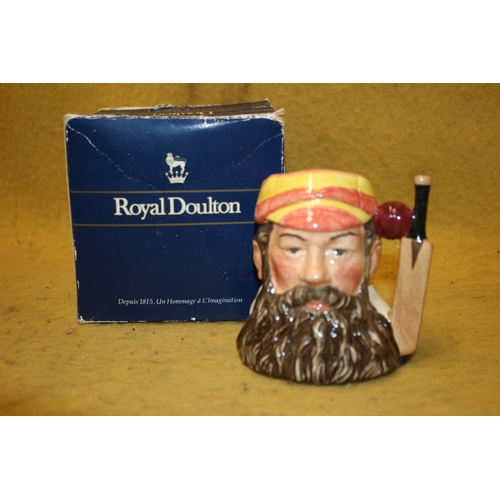 236 - Royal Doulton W. G. Grace Large Tankard - 10cm Tall - in Box