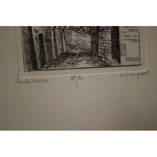 275 - Limited Edition Print, Hand Signed of Alleyway - 38 x 28cm