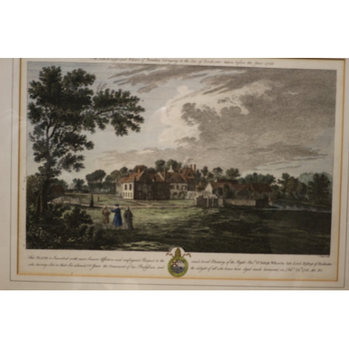 278 - Palace of Bromley Coloured Engraving - 46 x 36cm