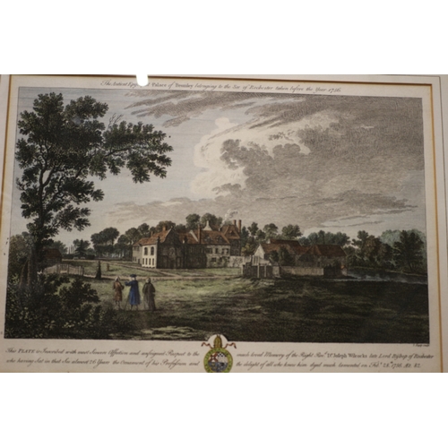 278 - Palace of Bromley Coloured Engraving - 46 x 36cm