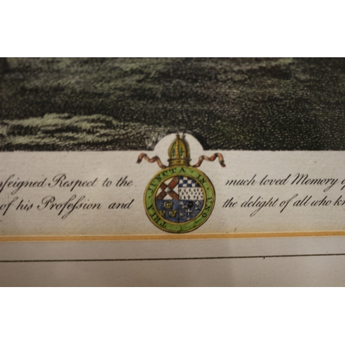 278 - Palace of Bromley Coloured Engraving - 46 x 36cm