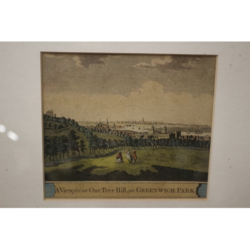 282 - 2 Engravings; one of Greenwich and one of Deptford - 50 x 35cm