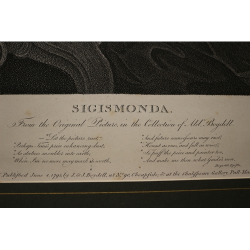 296 - Sigismonda Engraving - 69 x 59cm