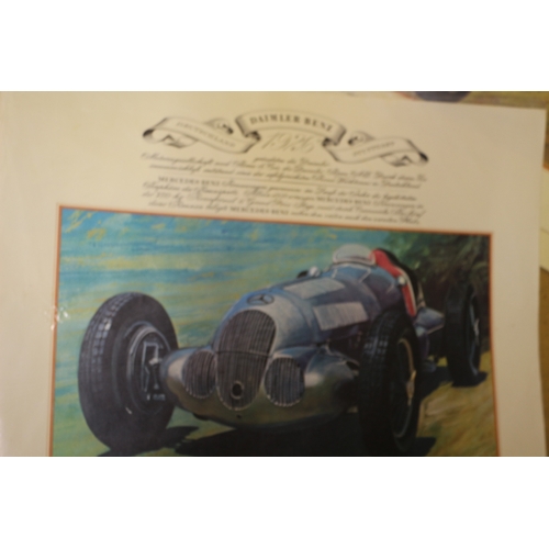 360 - Large Collection of Car Prints - Believed to be Printed in German - 21 in Total - 42 x 33cm