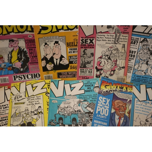 386 - Collection of 15 Adult Comics including Viz, Smut and Gutter