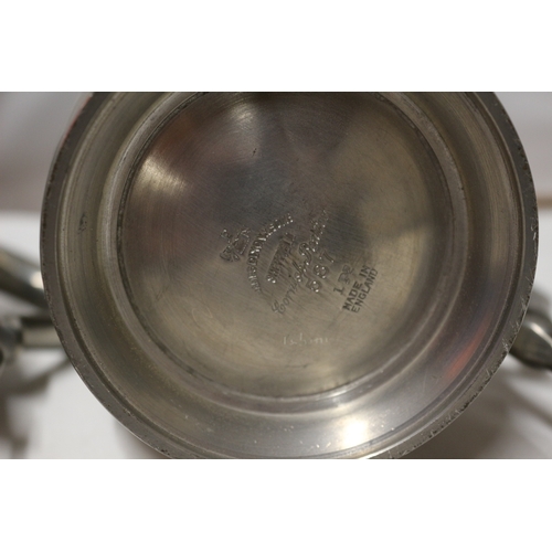 10 - 3x Pewter Tankards plus other