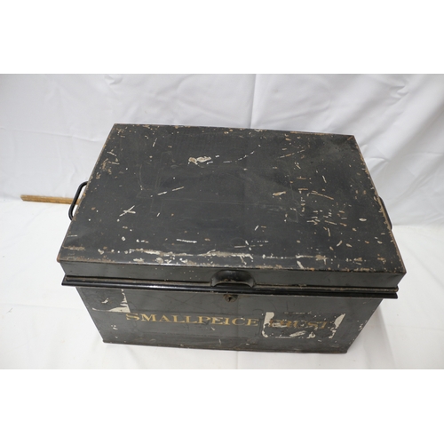 55 - Vintage Metal Deed Box 48cm wide