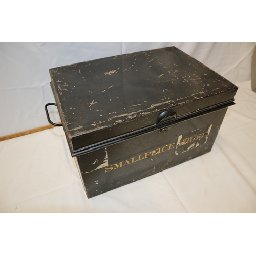 55 - Vintage Metal Deed Box 48cm wide