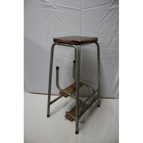 57 - Stool with Steps 61cm tall