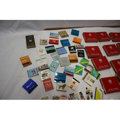 7 - Large Bundle of Benson & Hedges Tins plus Matches, Cards etc