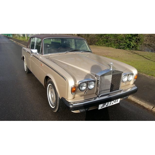 117 - Manufacturer:

Rolls Royce 

Model:

Shadow 2 


First Registered:

1979 

Registration No:

JPJ 724... 