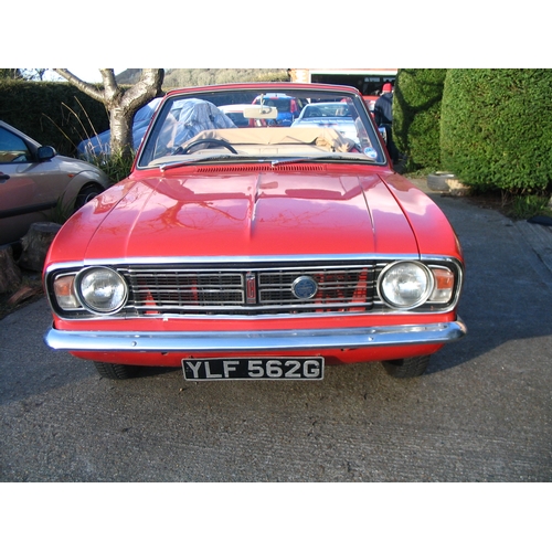 145 - Manufacturer:Ford Model:
Cortina De Luxe Crayford Convertible 
First Registered:1969 Registration No... 