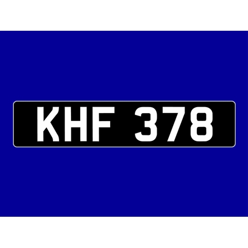 116 - A Cherished Registration
Registration No: KHF 378