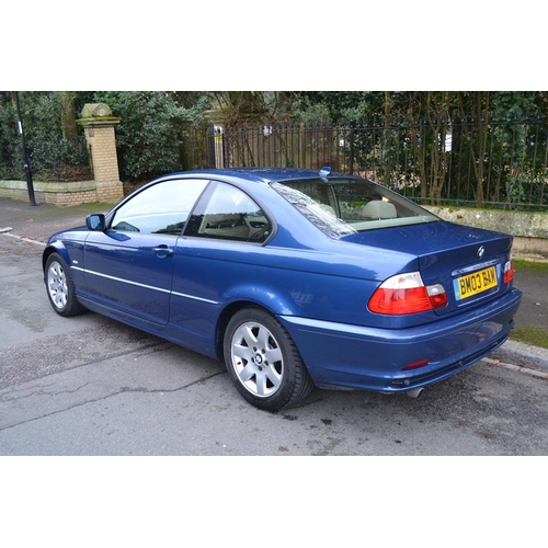 196 - 2003 BMW 318Ci SE
Registration No: BM03 BAM