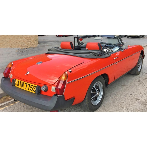 102 - 1978 MG MGB Roadster
Registration No: ATM 775S