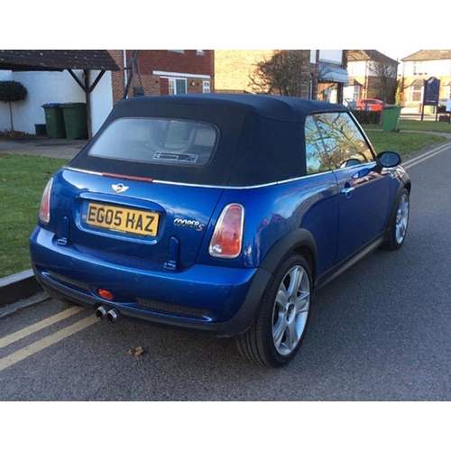 167 - 2005 Mini Cooper S Convertible
Registration No: EG05 HAZ