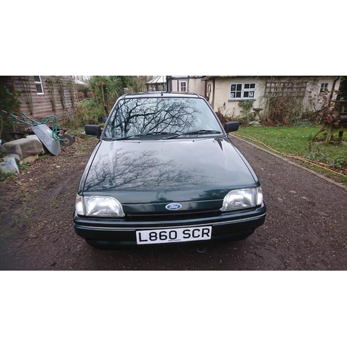 189 - 1993 Ford Fiesta 1.3 Ghia
Registration No: L860 SCR