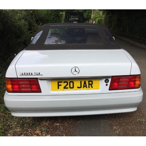 122 - 1992 Mercedes 300 SL Auto
Registration No: F20 JAR