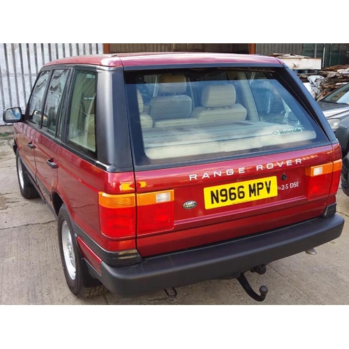 165 - 1996 Range Rover 2.5 DSE Auto
Registration No: N966 MPV