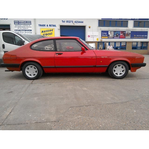 123 - 1986 Ford Capri 2.8 Manual
Registration No: D207 0GP