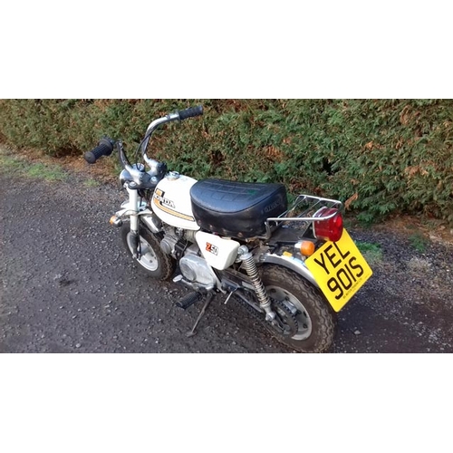 105 - 1978 Honda Z50J Monkey bike
Registration No: YEL 901S