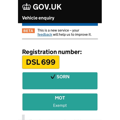 114 - 1956 Zundapp Bella
Registration No: DSL 699