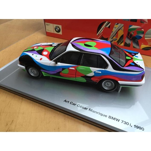 112 - BMW Minatures (Believed to be by Minichamp) A Complete Collection of BMW Art Cars at 1:18 Scale