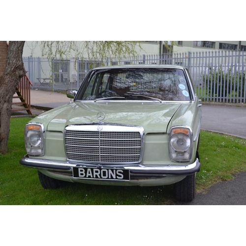 159 - 1975 Mercedes 280E
Registration No: Being Registered with DVLA