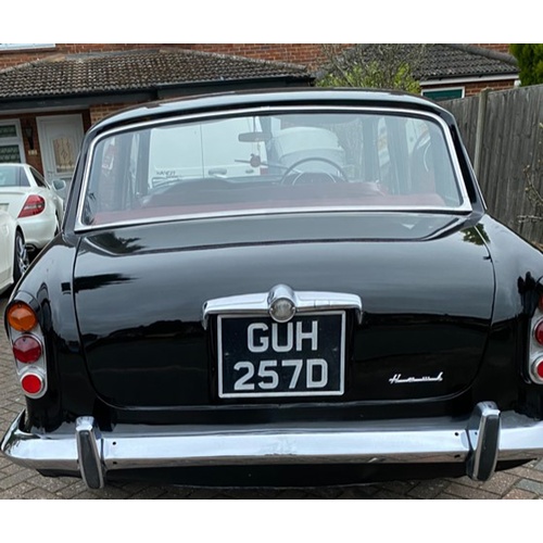 112 - 1966 HUMBER HAWK SERIES V
REGISTRATION NO: GUH 257D