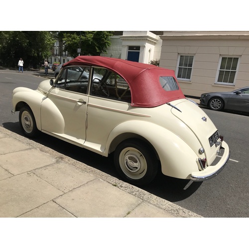 118 - 1953 MORRIS MINOR CONVERTIBLE
REGISTRATION NO: HJY 867