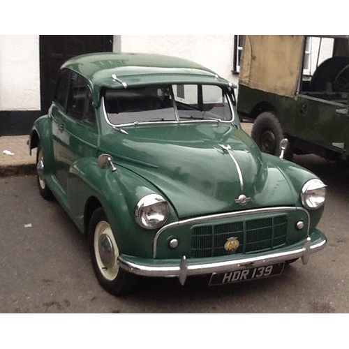 108 - 1953 MORRIS MM SERIES 918CC SIDE VALVE
REGISTRATION NO: HDR 139