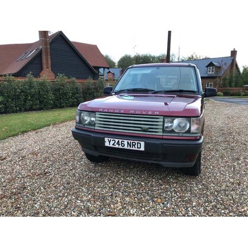 163 - 2001 RANGE ROVER P38 COUNTY
REGISTRATION NO: Y246 NRD