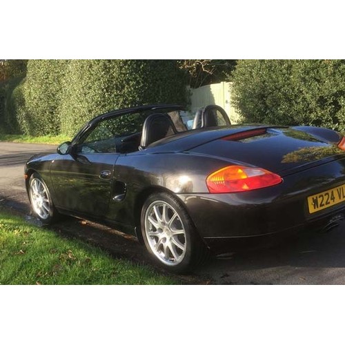 156 - 2000 PORSCHE BOXSTER
REGISTRATION NO: W224VLW