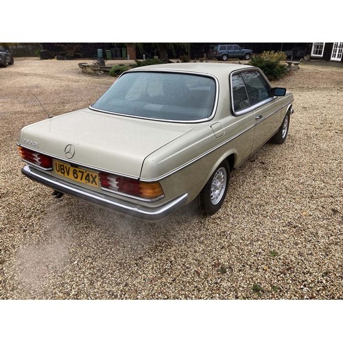 114 - 1981 MERCEDES-BENZ 280 CE COUPE AUTOMATIC
REGISTRATION NO: UBV 674X