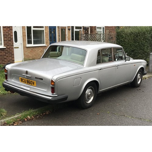 106 - 1980 ROLLS-ROYCE SILVER SHADOW II
REGISTRATION NO: BCU 860V