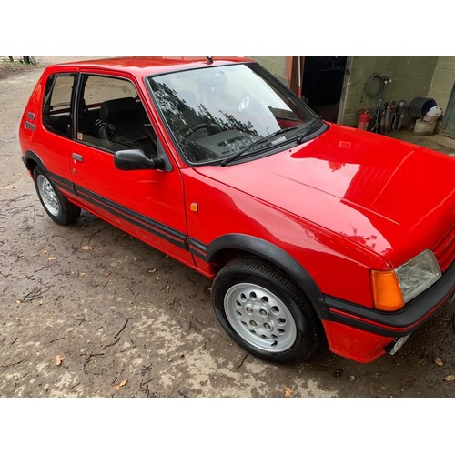 148 - 1986 PEUGEOT 205 GTI 1.6
REGISTRATION NO: D370 OBW