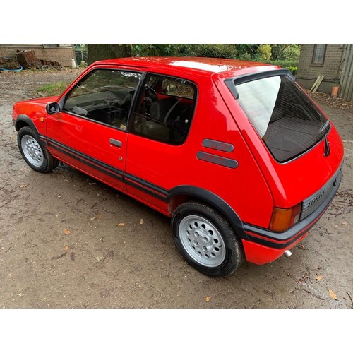 148 - 1986 PEUGEOT 205 GTI 1.6
REGISTRATION NO: D370 OBW