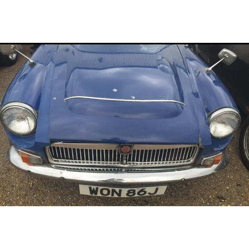 104 - 1969 MG C GT
REGISTRATION NO: WON 86J