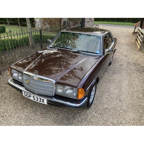 147 - 1982 MERCEDES-BENZ 280 CE COUPE AUTOMATIC
REGISTRATION NO: GGP 533X