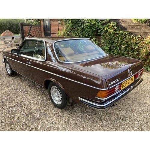 147 - 1982 MERCEDES-BENZ 280 CE COUPE AUTOMATIC
REGISTRATION NO: GGP 533X